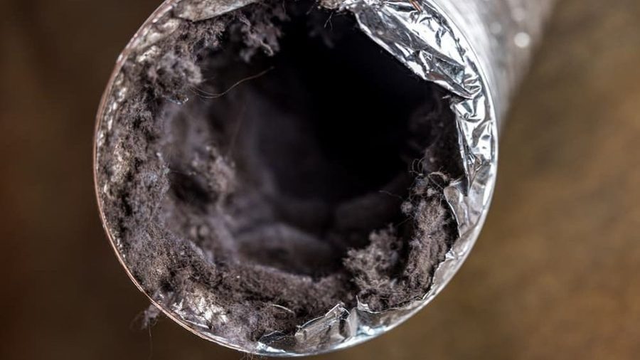 Very dirty air duct